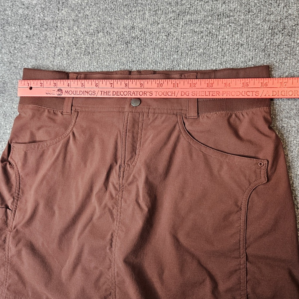 Title Nine Clamber Skort Hiking Climbing Size 8 Brown Sports Travel Stretch - Picture 5 of 7